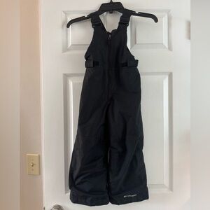Kids Columbia Snow Ski Pants XXS 4/5 Black waterproof Outgrow System snowslope